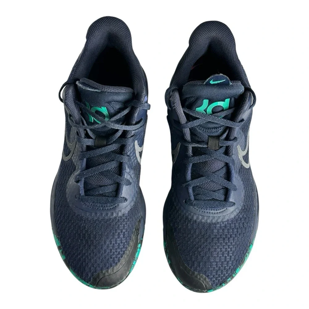 Men's NIKE KD Trey 5 IX Obsidian Blue Emerald Shoes Basketball Trainers‎ US 8.5